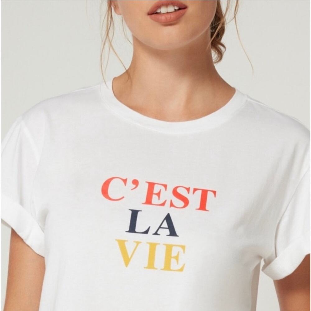 NWOT Banana Republic  C’Est La Vie White Top Sz XS